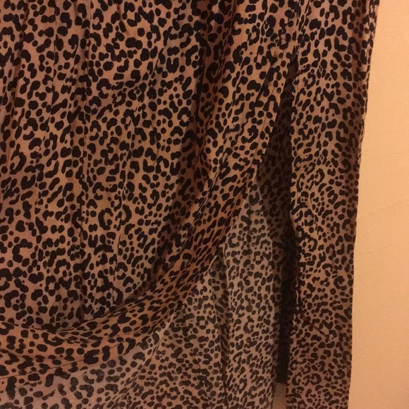 NWOT Leopard Print Midi Tea dress/ UK12/US8 - Picture 11 of 12